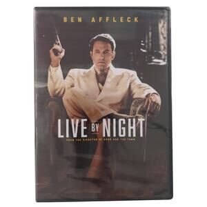 Live by Night DVD 2017 Ben Affleck, Elle Fanning, Zoe Saldana Crime Drama New